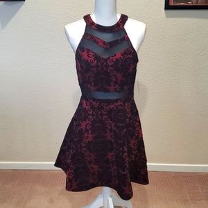 Windsor burgundy / black dress NWT